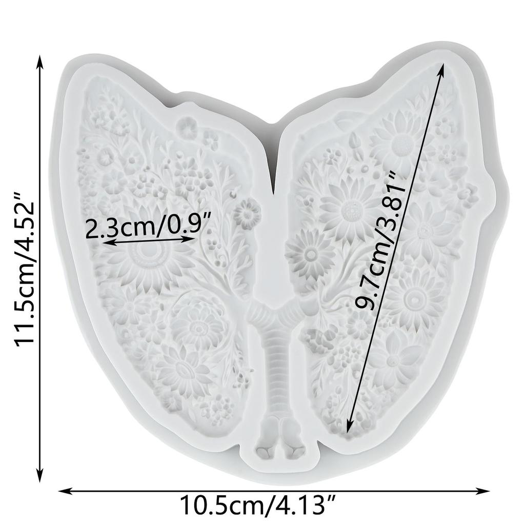Силиконовая форма для человеческих органов Легкое Сердце Мозг Череп Скелет Формы для мастики Инструменты для украшения торта Топпер для кексов Конфеты Сахарная мастика Полимерная глина