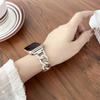 Ремешок из нержавеющей стали для Samsung Galaxy Fit 3 Металлический браслет-цепочка для Samsung Galaxy Fit 3 SM-R390 Аксессуары для ковбойского ремешка для часов