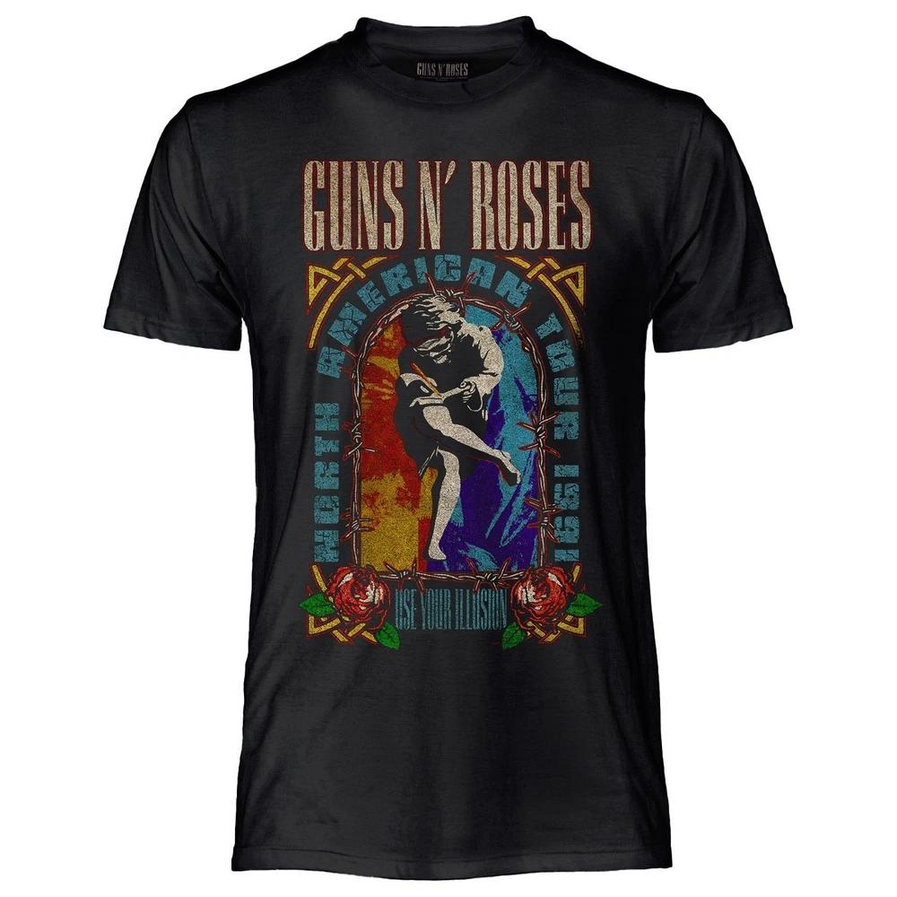 Guns N Roses Illusion Official TShirt Jersey Original Black Rock TShirt