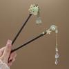 Elegant Chinese Style Hairpin Vintage Peach Blossom Tassel Wooden Hairpin Exquisite Jewelry Hairstyle Accessories For Women 2025