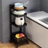 Многофункциональная 4-ярусная кухонная полка для хранения Bieying