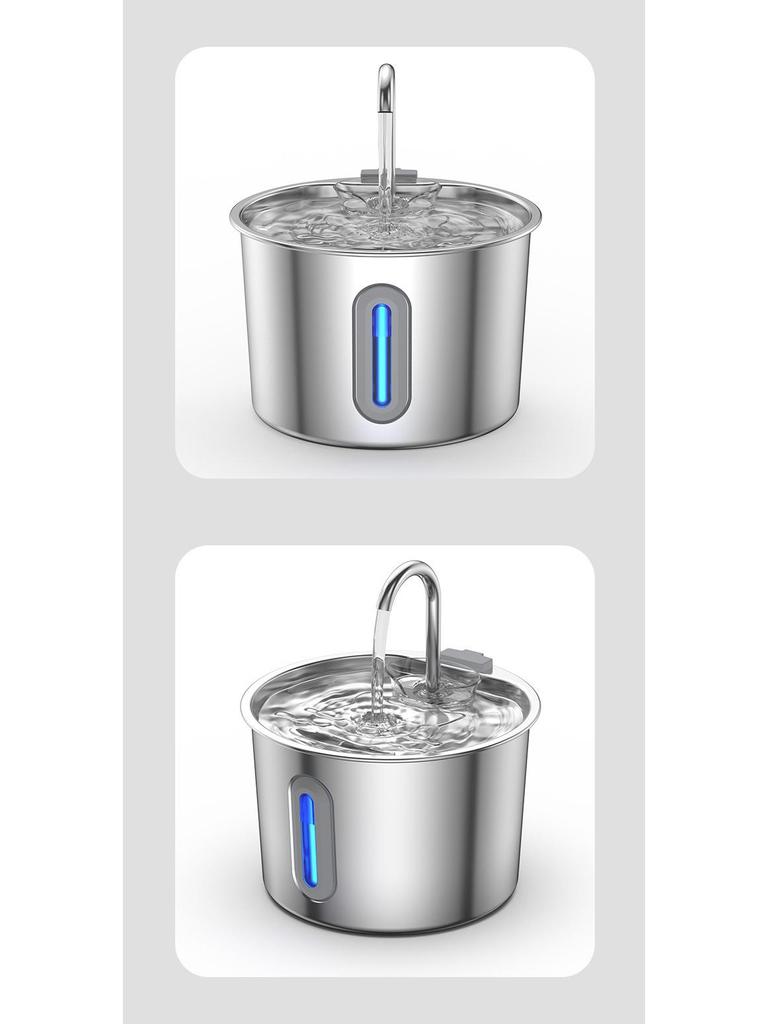 Stainless Steel Pet Water Fountain with Automatic Circulation and Leak-Free Design for Cats and Dogs
