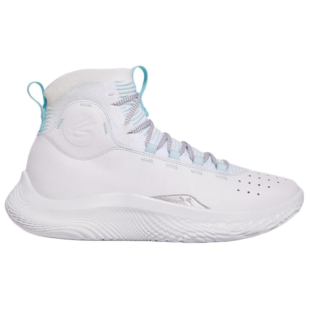 Under Armour Curry 4 Slip Resistant Abrasion Resistant High top Basketball Shoes Unisex White 3024861-103