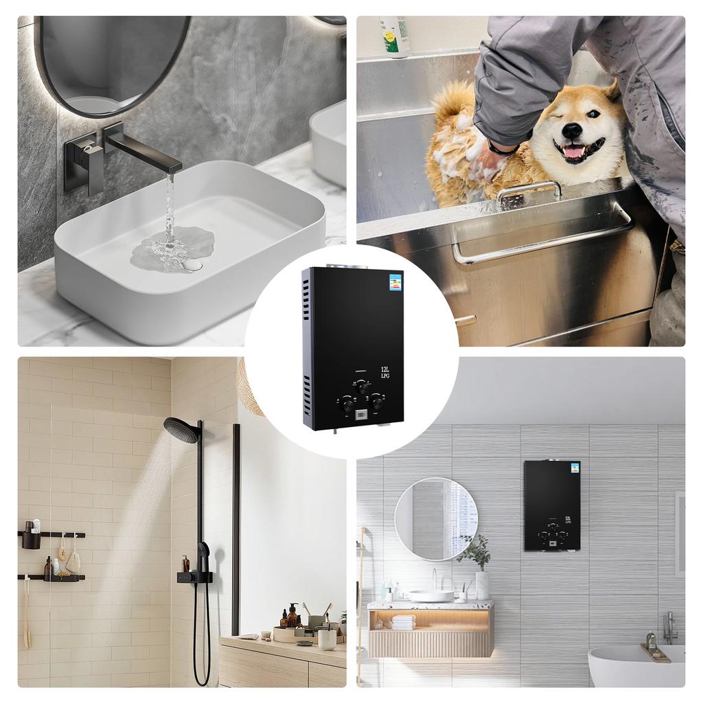 Светодиодный дисплей Пропановый душевой водонагреватель Наружный водонагреватель Водонагреватель на сжиженном пропане Наружный душевой нагреватель для дома