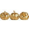 Gold Pumpkin Autumn Decors Decorative Pumpkin for Halloween Thanksgiving Table Centerpieces Mantles Bowl Party Wedding