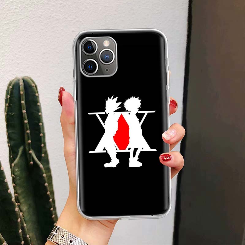 Черно-белый Hunter X Для iPhone 17 Air 16 15 14 Plus 13 Mini 12 11 Pro Max Чехол для телефона 16E 7 Печать 8 SE Fundas Чехол Мягкий Coque 1