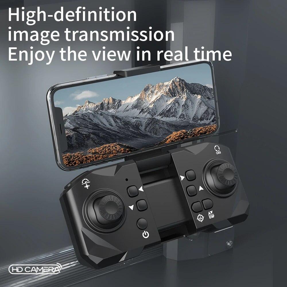 Новый мини-дрон H12 HD ESC с тремя камерами, широкоугольная локализация оптического потока, WIFI, FPV, четырехстороннее предотвращение препятствий, радиоуправляемый квадрокоптер, игрушка в подарок