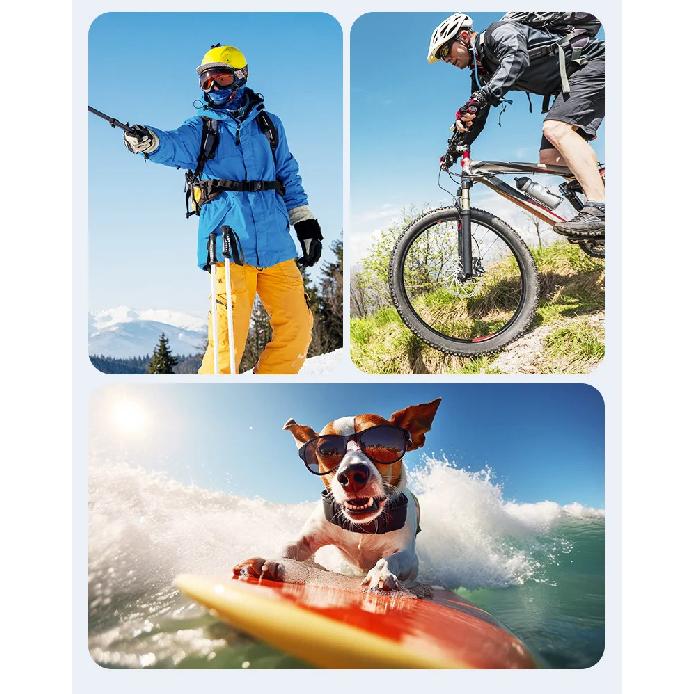aMagisn Portable Dual-Channel Battery Charger for Insta360 X4 Air Charger Manager with SD Card Slot Action Camera Accessories