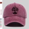pc Fashionable PatternPrinted Baseball Cap Designed with Treeinspired Motifs Where the Root Shapes Form a Circular Decorativ