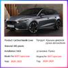 LHD Car Door Handle Cover For SEAT Cupra Leon ~2025 Gloss Black Carbon Fiber Chrome Handles Cover Stickers Accessories