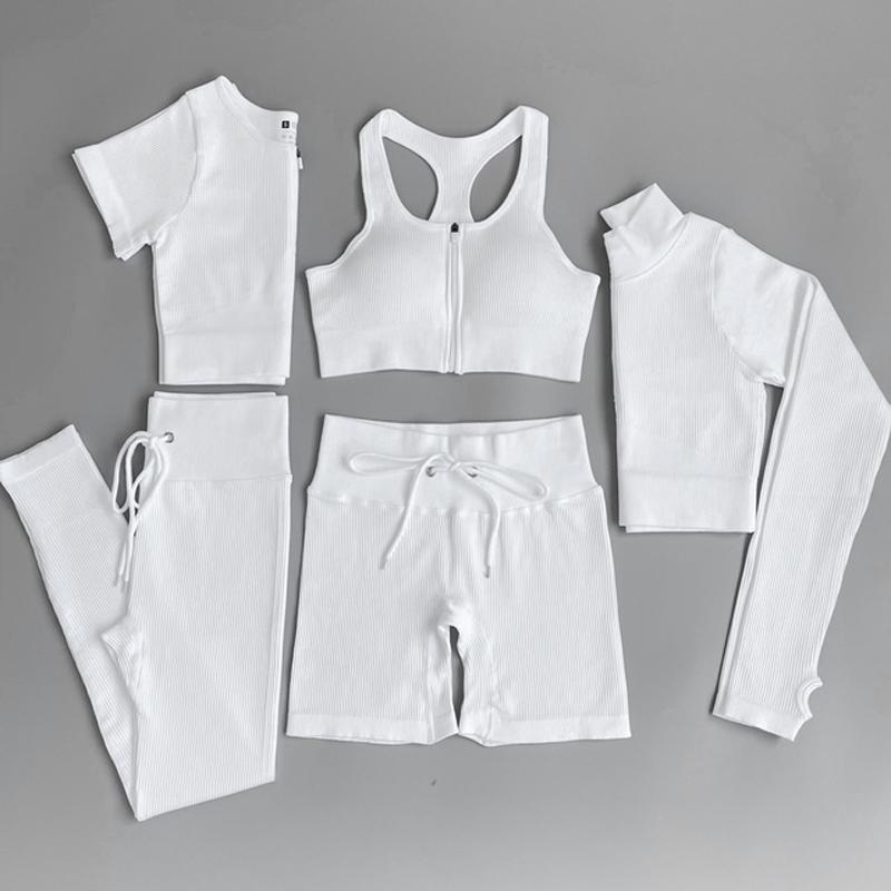 Women's Tracksuit Seamless Yoga Set Workout Sportswear Gym Clothing Fitness Sports Suits