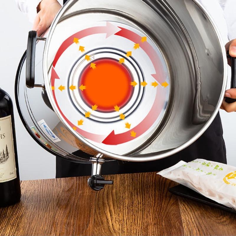 Электрическое ведро для нагрева воды из нержавеющей стали Большой емкости Коммерческий водонагреватель Бытовое термоизолированное ведро