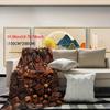 Chocolate-Printed Cozy Blanket , Warm and comfortable throw blanket sofa bed sofa camping trip, the best gift.