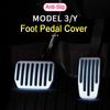 Tesmayx For Tesla Model 3 Y Juniper 2025 2026 Aluminum Alloy Foot Pedal Accelerator Gas Fuel Brake Pedal Pedal Cover Replacement