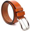 Качественный мужской кожаный ремень GRANDE PELLE Leather Belt 21472 Рыжий