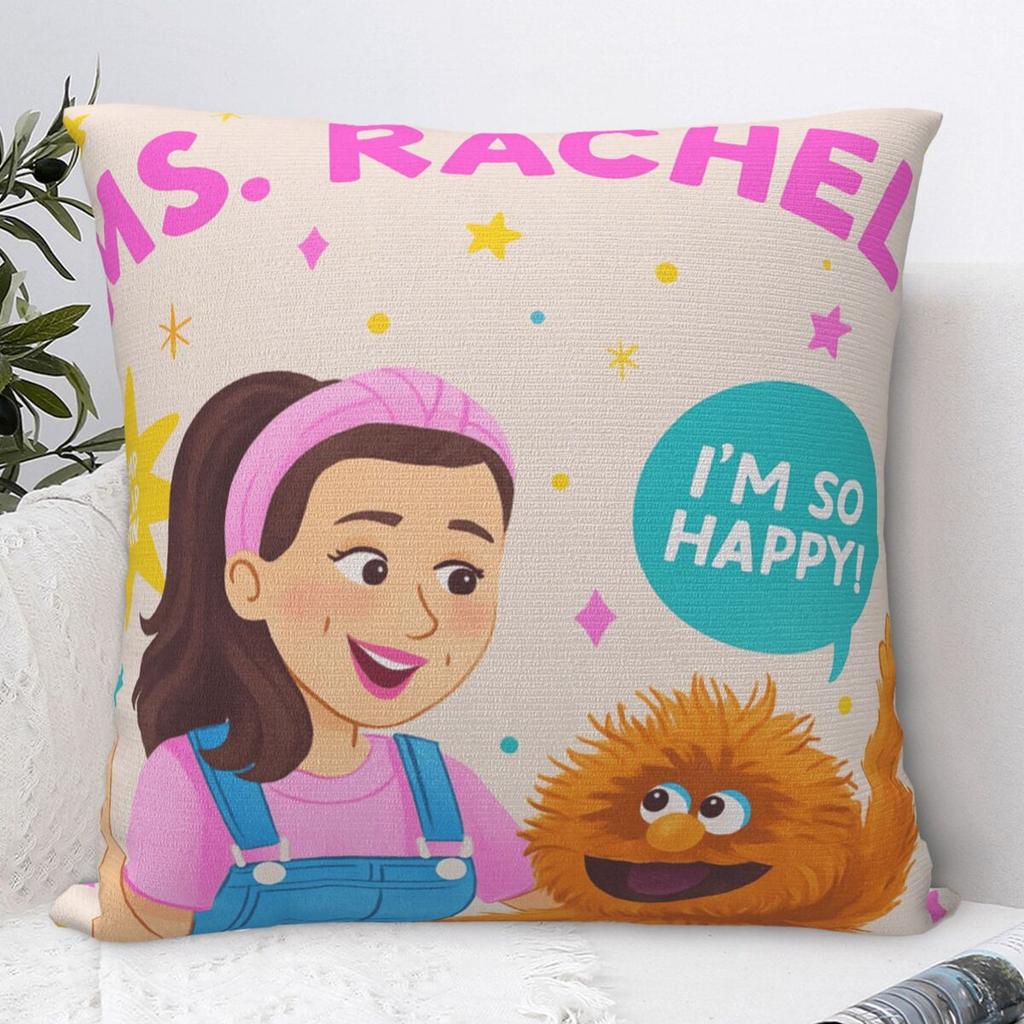 Ms. Rachel Pillow Cover Fashion Pillow Case For Sofa Home Decorative Cushion Cover Square Design Pillowcases Gift Idea