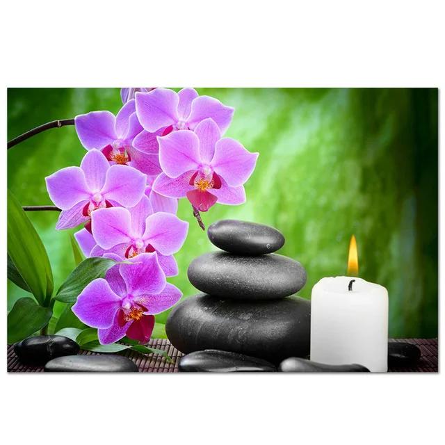 Дзен Спа Натюрморт Холст Настенное Искусство Фотографии для Спальни Принт Искусство Холст Постер для Украшения Гостиной Домашний Настенный Декор Картина