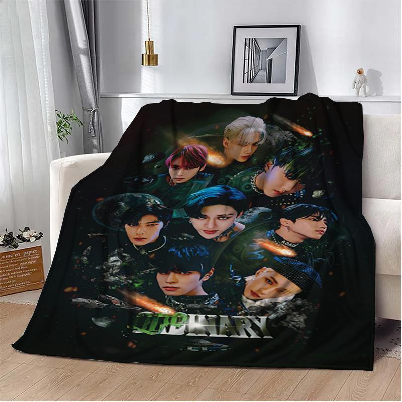 3D KPOP S-Stray-K-Kids Плед Плед для пикника Теплые фланелевые пледы Покрывала для дивана кровати Домашние Постельное белье Подарки на день рождения