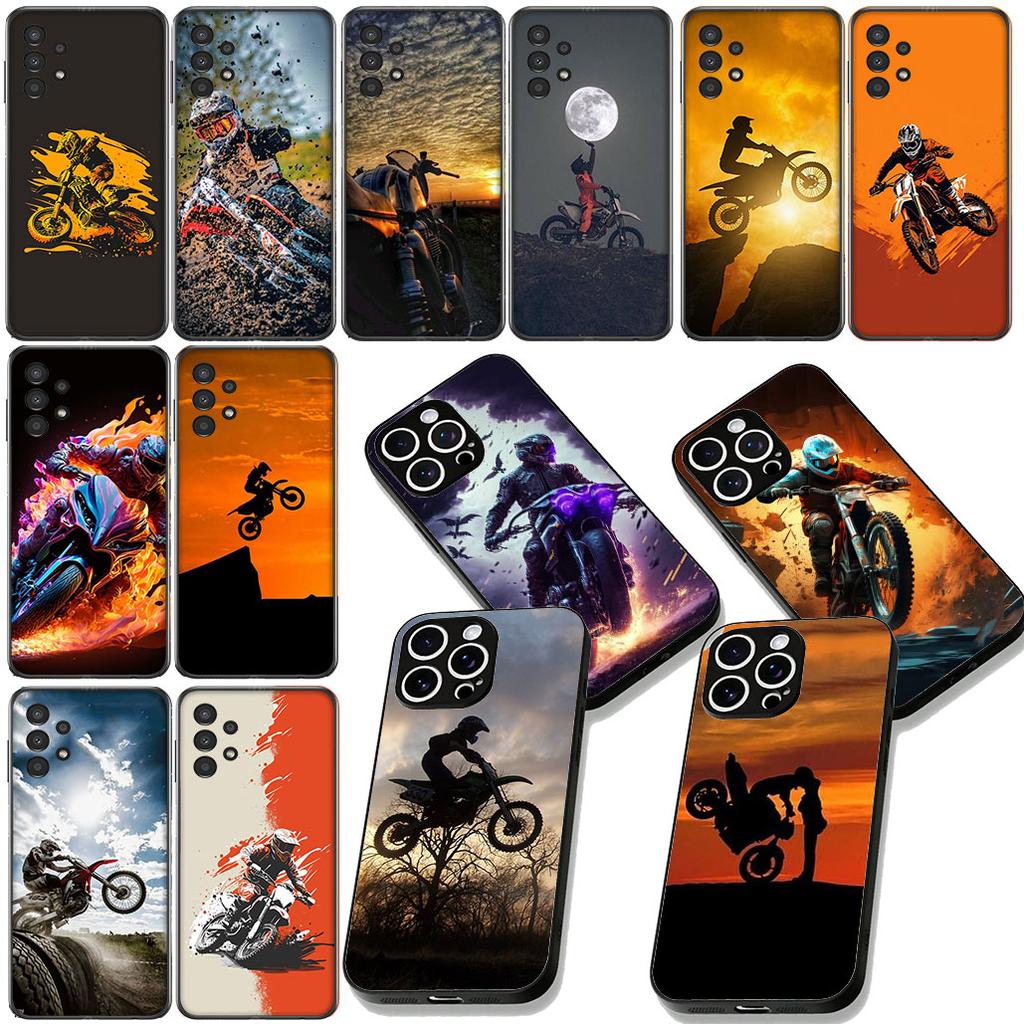 Чехол для телефона Moto Cross Motorcycle sports для Samsung Galaxy A06 A05 A14 A50 A51 A52 A12 A13 A23 A70 A07 A25 A26 A72 A56