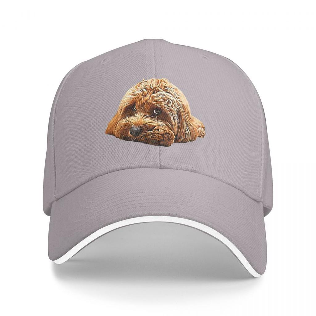 Cockerpoo Puppy Designer Dog Poodle Mix Baseball Fashion Baseball Hats Breathable Casual Casquette Outdoor Unisex