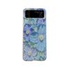 Ins клубнично-синий цветок Защитная оболочка для Samsung Galaxy Z Flip3 Flip4 5g Flip 3 4 мультяшный милый чехол для телефона задняя крышка