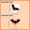 PVC Halloween Bat Wall Stickers Electrostatic Spooky Bat Sticker Window Sticker  Window