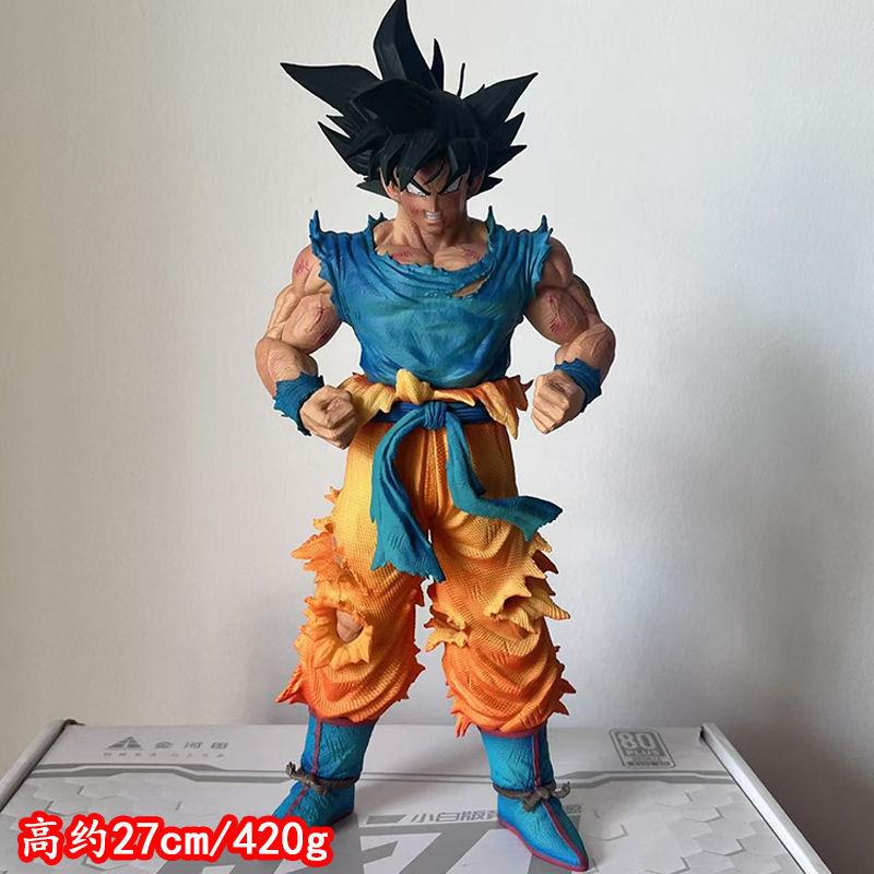 Студия YS Dragon Ball Z Гоку Черные Волосы Взрыв Силы 27см ПВХ Фигурка - Двойная Голова Коллекционная DBZ Аниме Статуя