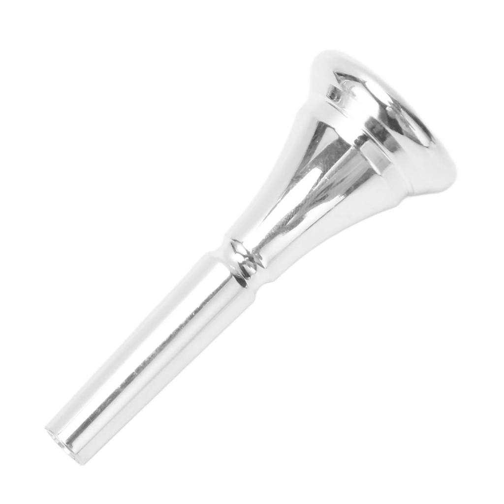 Серебряный мундштук для валторны, профессиональный латунный стандартный мундштук для французской валторны для замены