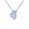 V Gold Four-Leaf Clover Necklace: 18K Gold-Plated, White Mother-of-Pearl & Rose Gold Pendant, Elegant Women's Accessory.
