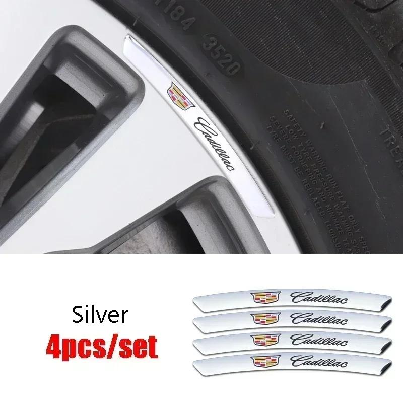 4 шт./комплект Наклейки на диски колес автомобиля для Cadillac XT4 CT4 CT5 ATS CTS Escalade Seville SLR STS EXT Coupe Автоаксессуары
