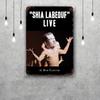 shia labeouf Vintage Tin Sign Home Decor Wall Decor Art Wall Mural Room Decoration Decor Retro Metal Sign Plate Bar Posters