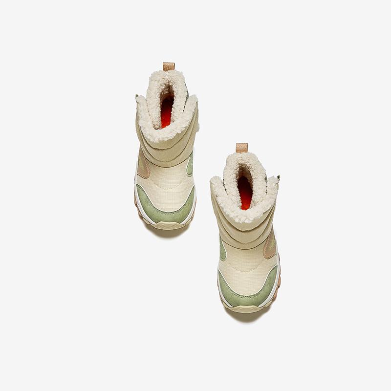 Anta Kids Trendy Fashion Thickened Warm Durable Non-Slip Boots Kids Boots Granular-Rice-Yellow Plain-Green Washed-Green A22449942-1