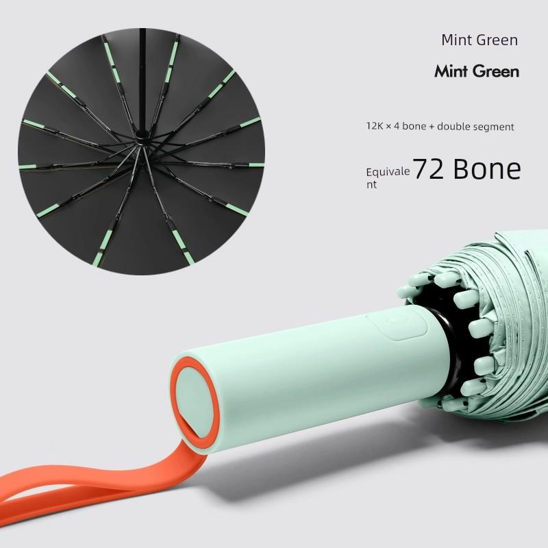 32-Bone Typhoon-Proof Automatic Umbrella Men's Large Strong Wind-Resistant Rainstorm Dedicated Umbrella Rain-Proof Dual-Use Female Folding Umbrella