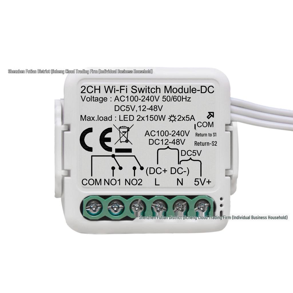 Умный Zigbee WiFi переключатель сухого контакта с дистанционным управлением через приложение