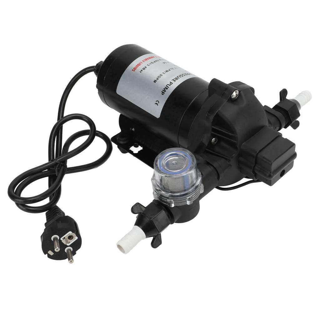 11.3LPM 50PSI Water Pressure Diaphragm Pump Self Priming for Car RV Yacht Marine Boat