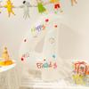 Balloon Birthday Scene Decoration, Trunk Surprise, Baby's First Birthday Party Supplies, Aluminum Foil Number 4