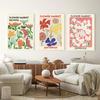 Абстрактная Цветочная Печать Плакатов Растение Настенное Искусство Париж Холст Картина Гостиная Домашнее Украшение