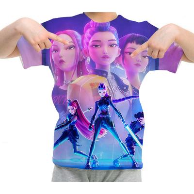 K-pop Охотники на демонов Мультяшный Аниме 3D Принт Футболки Мужские Женские Мода Уличная одежда Футболка с коротким рукавом Мужские Футболки Топы Мужская одежда