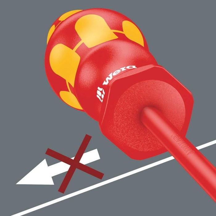 Wera 190IVDE Nut Driver 11.0X125 005330 Red