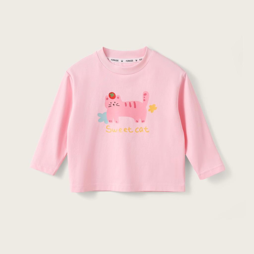 Girls Casual Long-sleeved T-shirt Spring and Autumn 2025 Children's Fashion Top Base Shirt