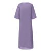 Women's Casual Fashion Print Round Neck Medium Long Length Two Piece Set Dress