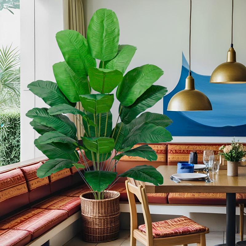 Large Artificial Banana Tree with Green Leaves for Outdoor Decoration
