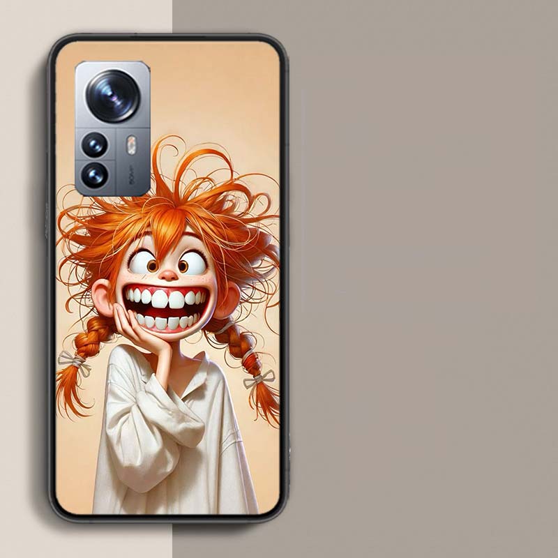 Необычные черты лица Чехол для телефона Для Redmi Note 13 Pro Plus 14 Pro+ 12S 12 11S 11T 11E 11 10S 10 9S 9 Xiaomi Capa TPU