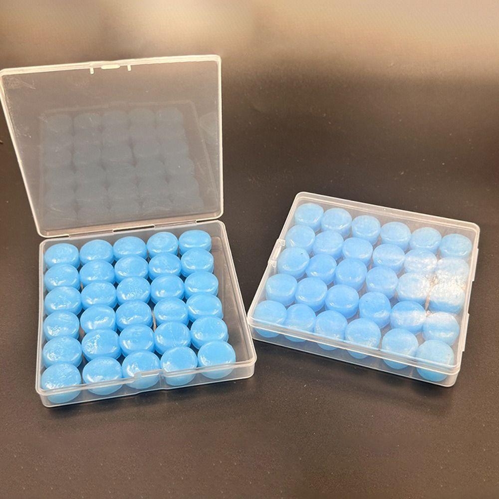 30Pcs Flexible Noise Reduction Earplugs Silicone Sound Insulation Earplug for Sleeping Swimming