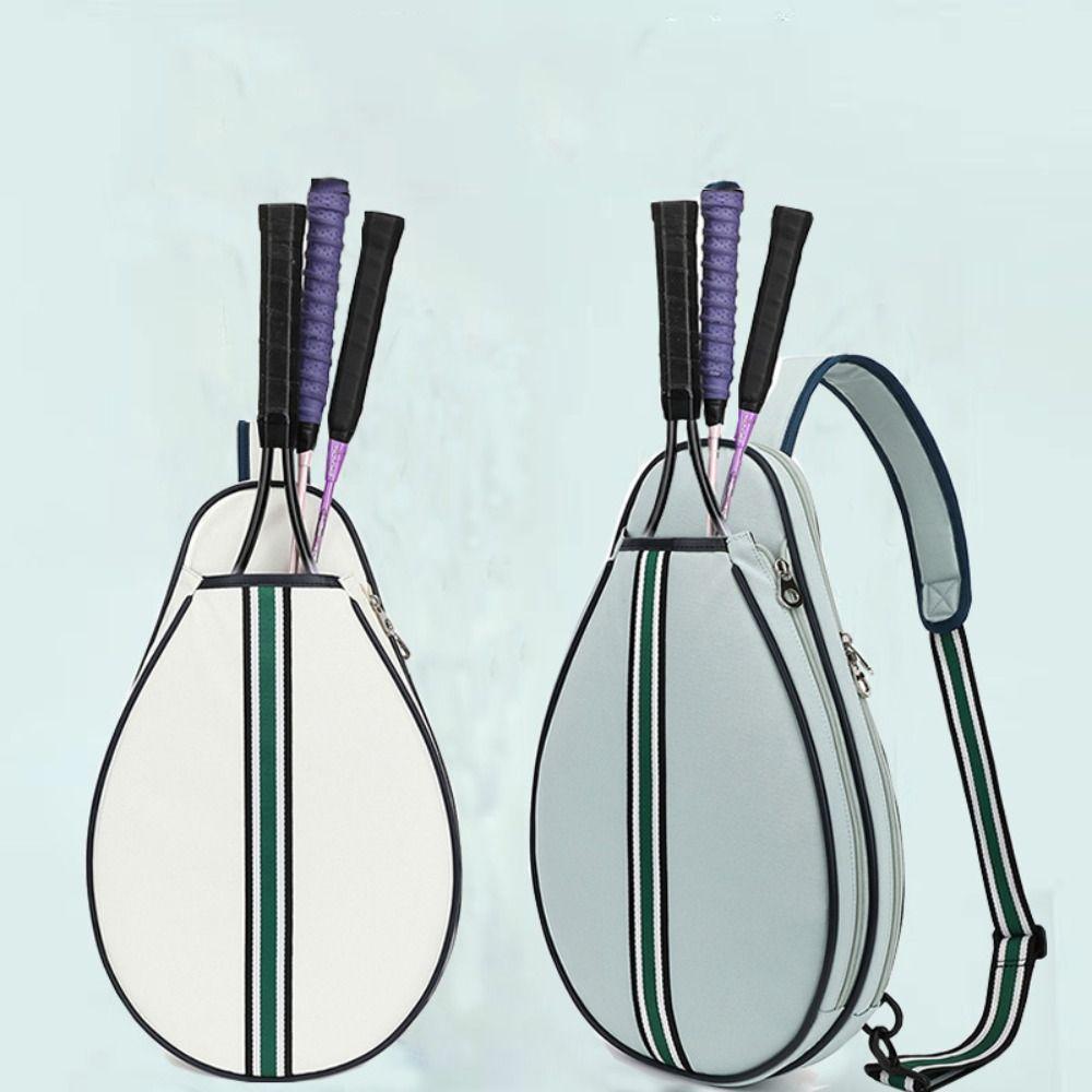 Водонепроницаемая легкая сумка-слинг на молнии для бадминтонных ракеток, тренажеров и оборудования для спортзала