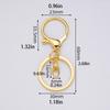 20Pcs Buckle Metal Key Chain Pendant Keychains Jewelry DIY Snap Hook Clips Key Ring  Jewelry Making