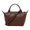 Longchamp Le Pliage Xtra Logo Print Leather Mini Shoulder Crossbody Bag Women bags Mocha 1500987002