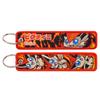 Japanese Anime Elf Monsters Keychain for Cars Backpack Key Holders Embroidery Keyrings Key Tag Jet Tag Accessories Gifts 1pcs