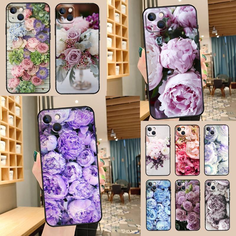Цветы пионов лаванды для Huawei Nova 5T 9 10 SE 7i 8i 11i 12i Y73 Y72 Y61 Y91 Y60 Y70 Y90 P20 P40 P30 Lite Чехол