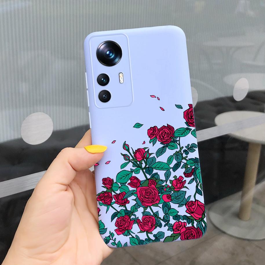 For Xiaomi 12T Pro Case 2022 Cute Sunflower Pretty Girls Cover Silicone Soft Phone Case For Xiaomi Mi12T Mi 12T Pro Cover Bumper